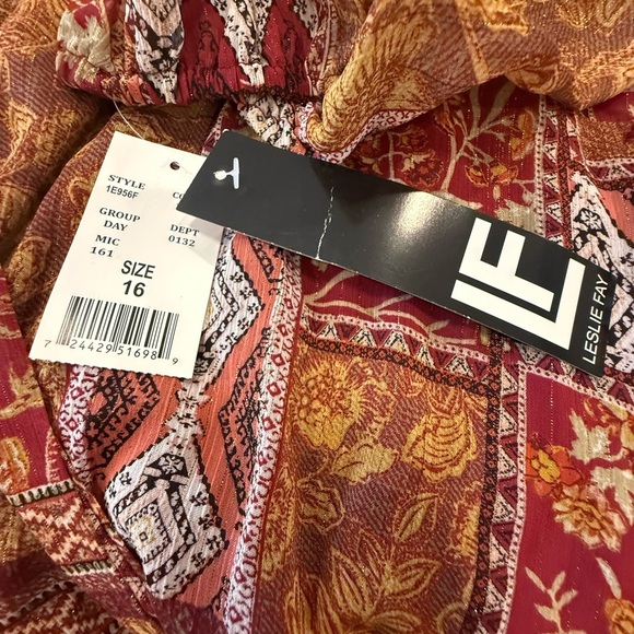 Leslie Fay Wrap Dress Size 16 NWT - Picture 4 of 4